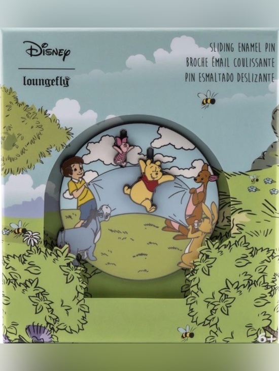 Loungefly Accessories - Loungefly L.E. 1000 Sliding Pooh play time pin
